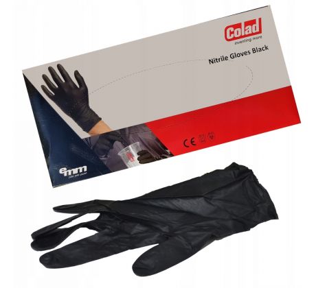 COLAD Nitril rukavice čierne M/L/XL/XXL  60ks/bal